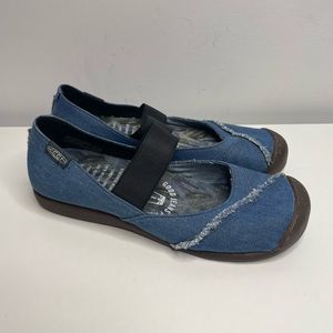 KEEN GOOD JEANS Project Limited Edition Denim Mary Jane Shoes Size 8.5